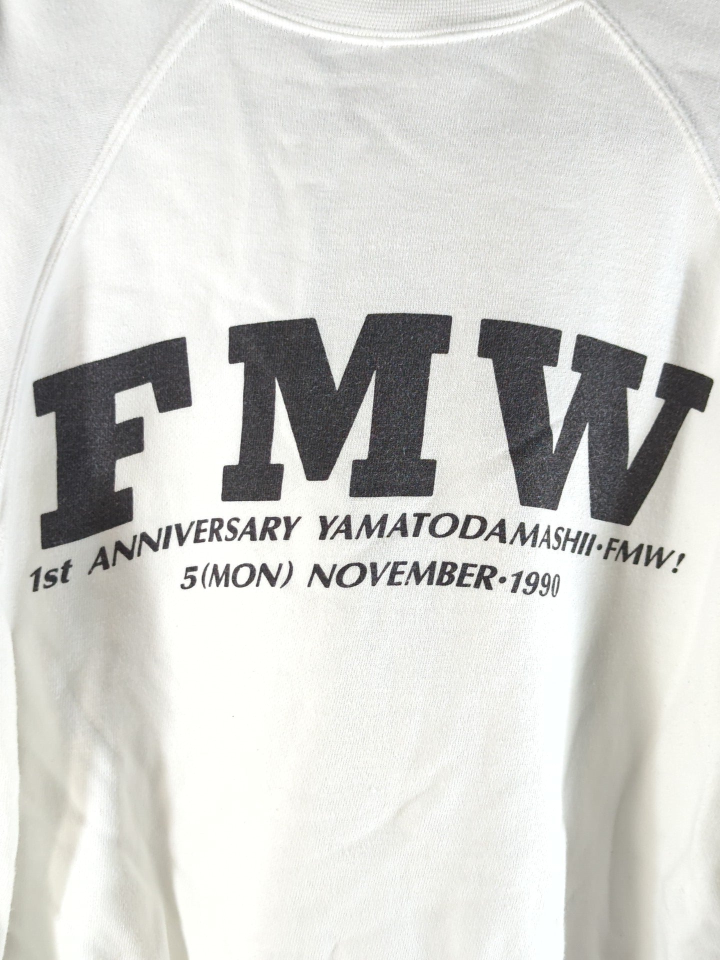 FMW「1st ANNIVERSARY」トレーナー(ホワイト)