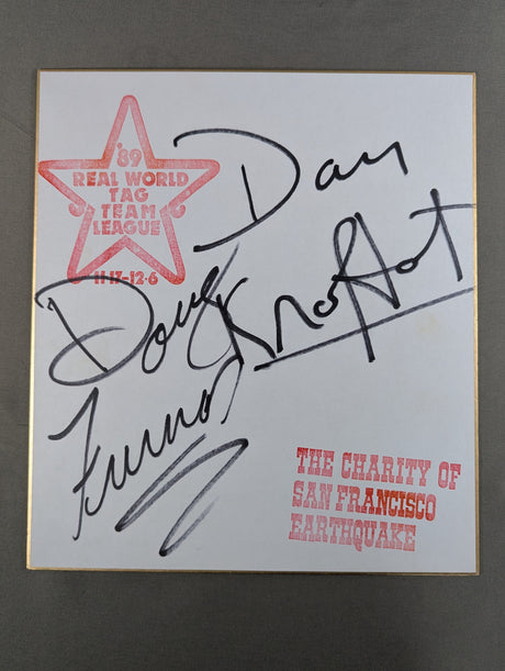 ★カンナム・エクスプレス★ ダグ・ファーナス＆ダニー・クロファット(89世界最強タッグ色紙)