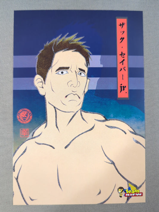 ザック・セイバーJr 浮世絵風 ポストカード (非売品)