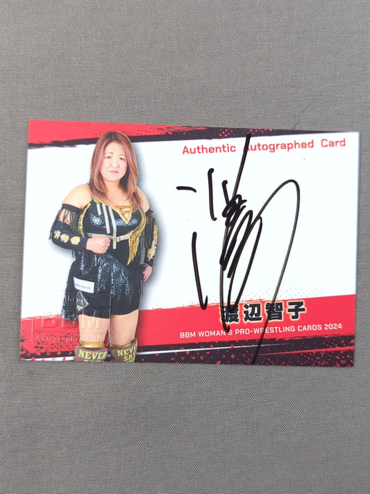 2024 BBM 渡辺智子 公式サインカード