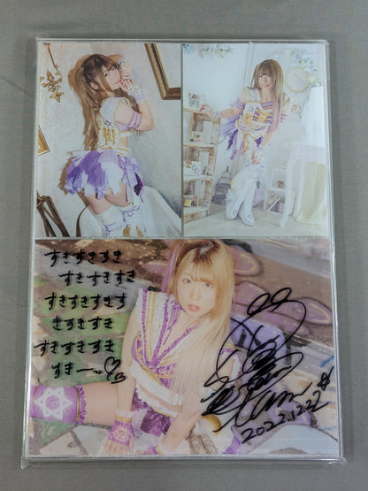 【直筆サイン入り】中野たむ A4アクリルパネル