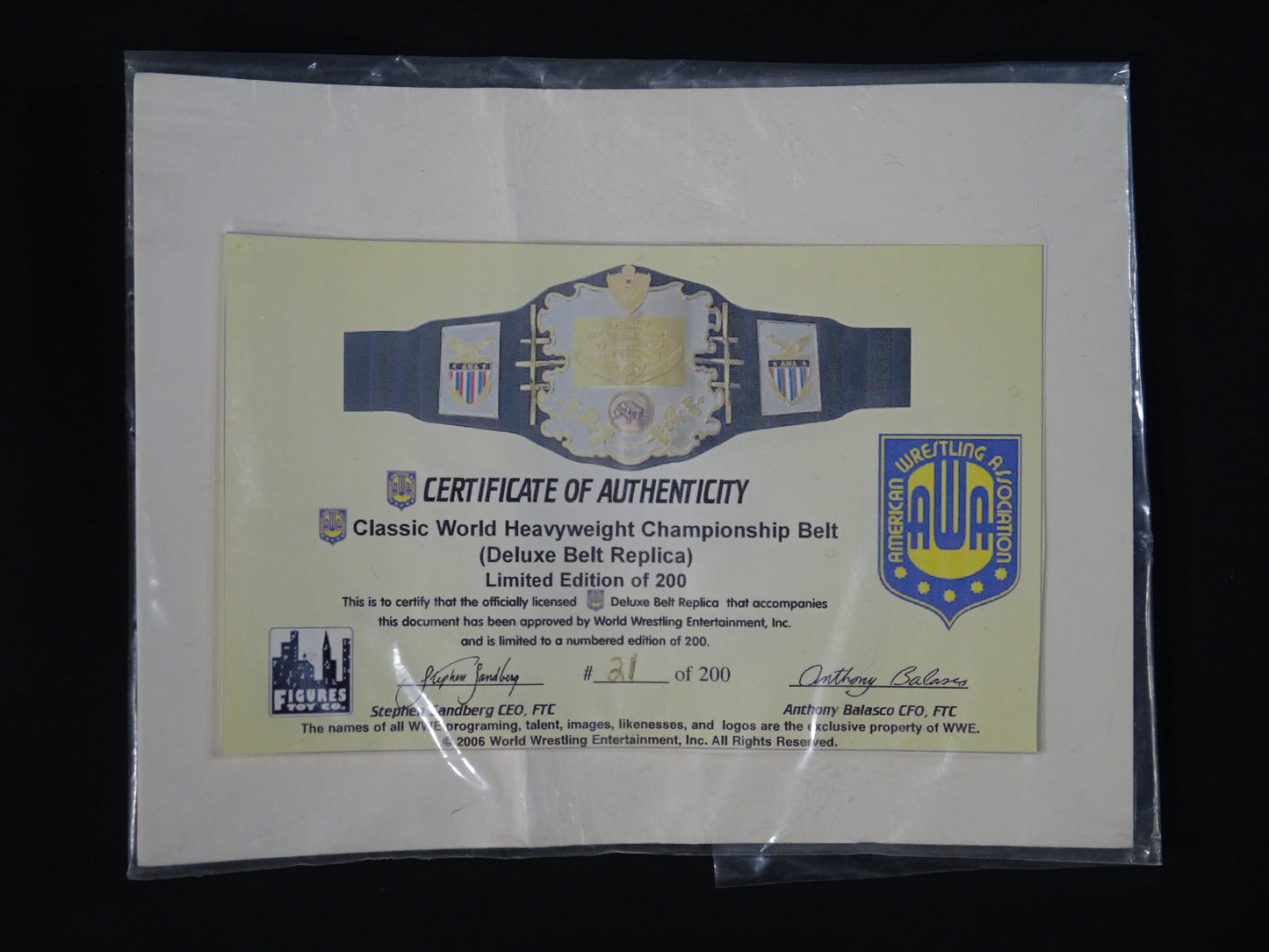 ★200本限定★ AWA世界ヘビー級王座チャンピオンベルト