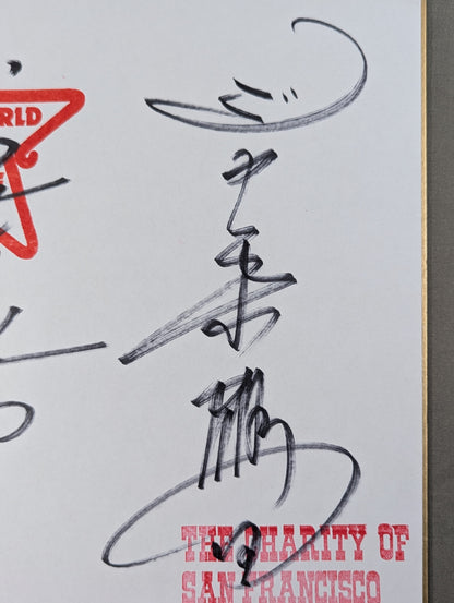 ★ Olympic duo ★ Jumbo Tsuruta & Yoshiaki Yatsu (89 Real World Tag League Shikishi ( Autograph board ) )