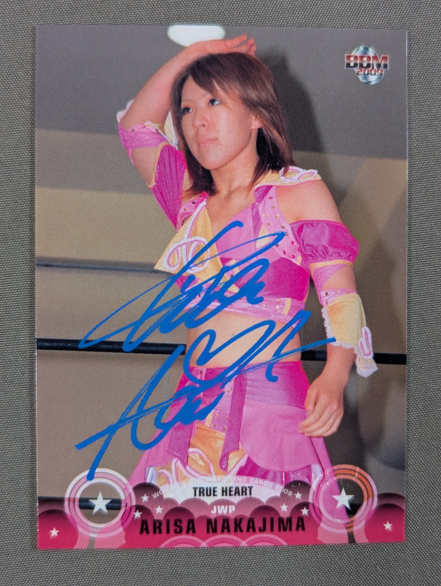 2009 BBM 中島安里紗 公式サインカード