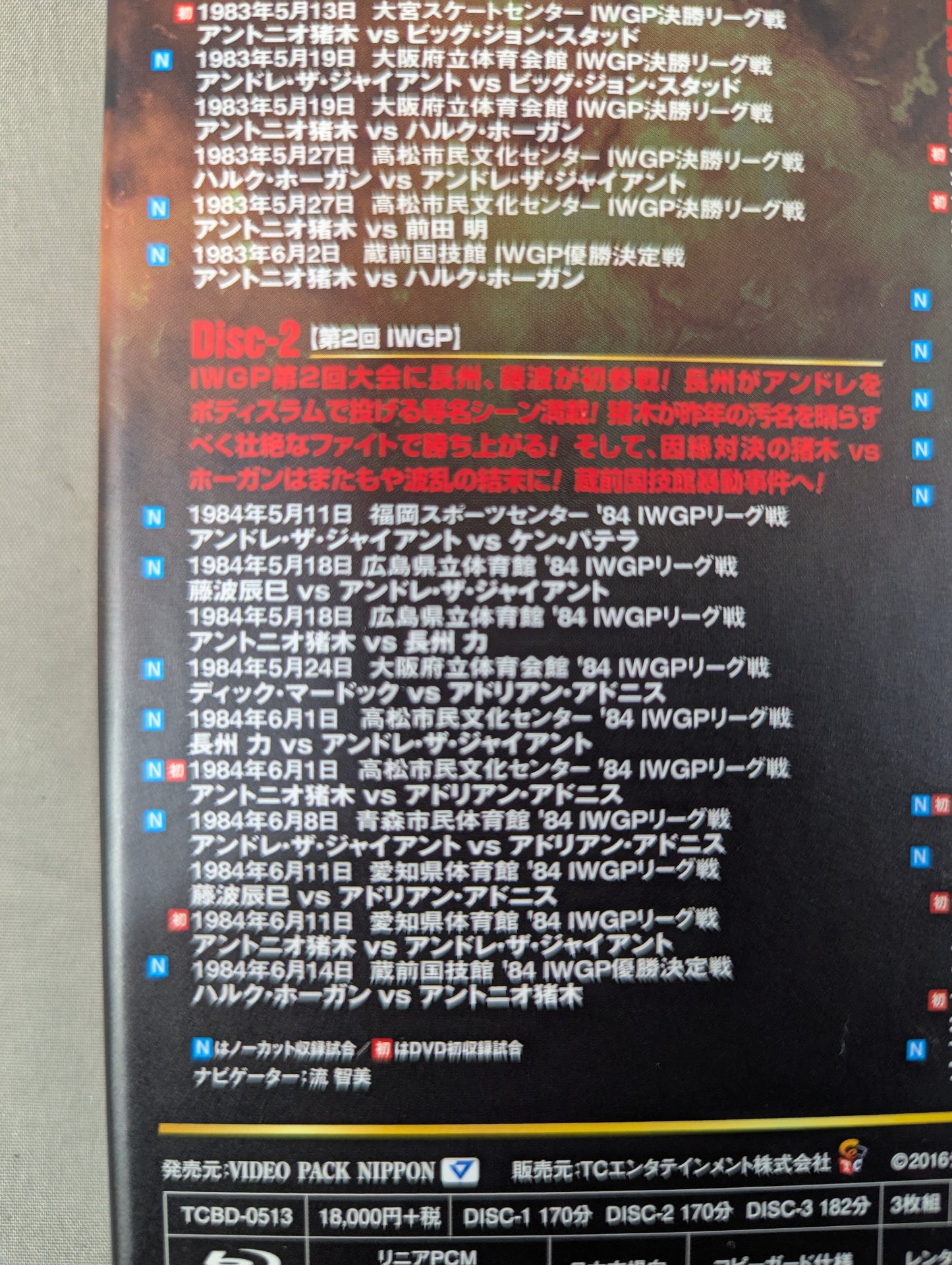 IWGP烈伝 COMPLETE-BOX Ⅰ ★1981年IWGP構想～1987年初代IWGP王者誕生★