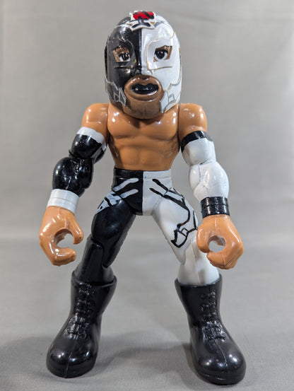 BUSHI  (Mexican figures, white× black)