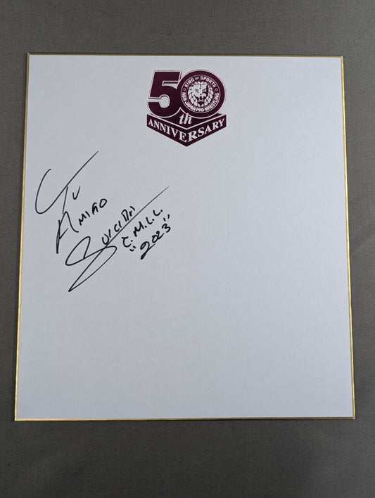 Suicida (New Japan Pro Wrestling  50th Anniversary Shikishi ( Autograph board ) )
