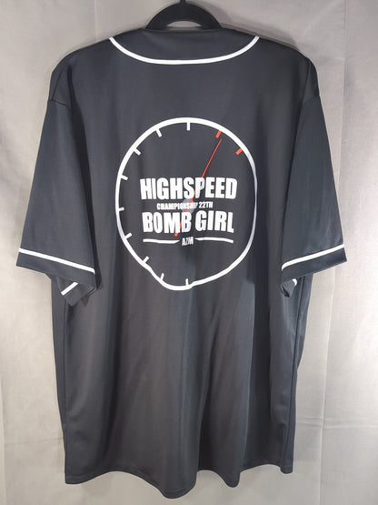 AZM「HIGHSPEED BOMB GIRL」ベースボールシャツ(2023)