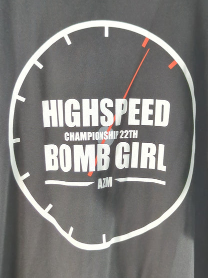 AZM「HIGHSPEED BOMB GIRL」ベースボールシャツ(2023)