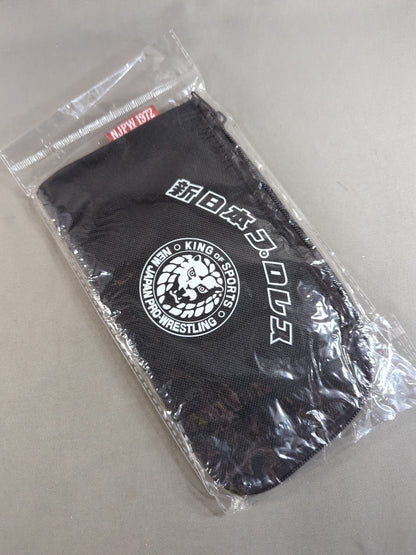★新日本プロレス×しまむら★ ライオンマーク ポーチ(ブラック)