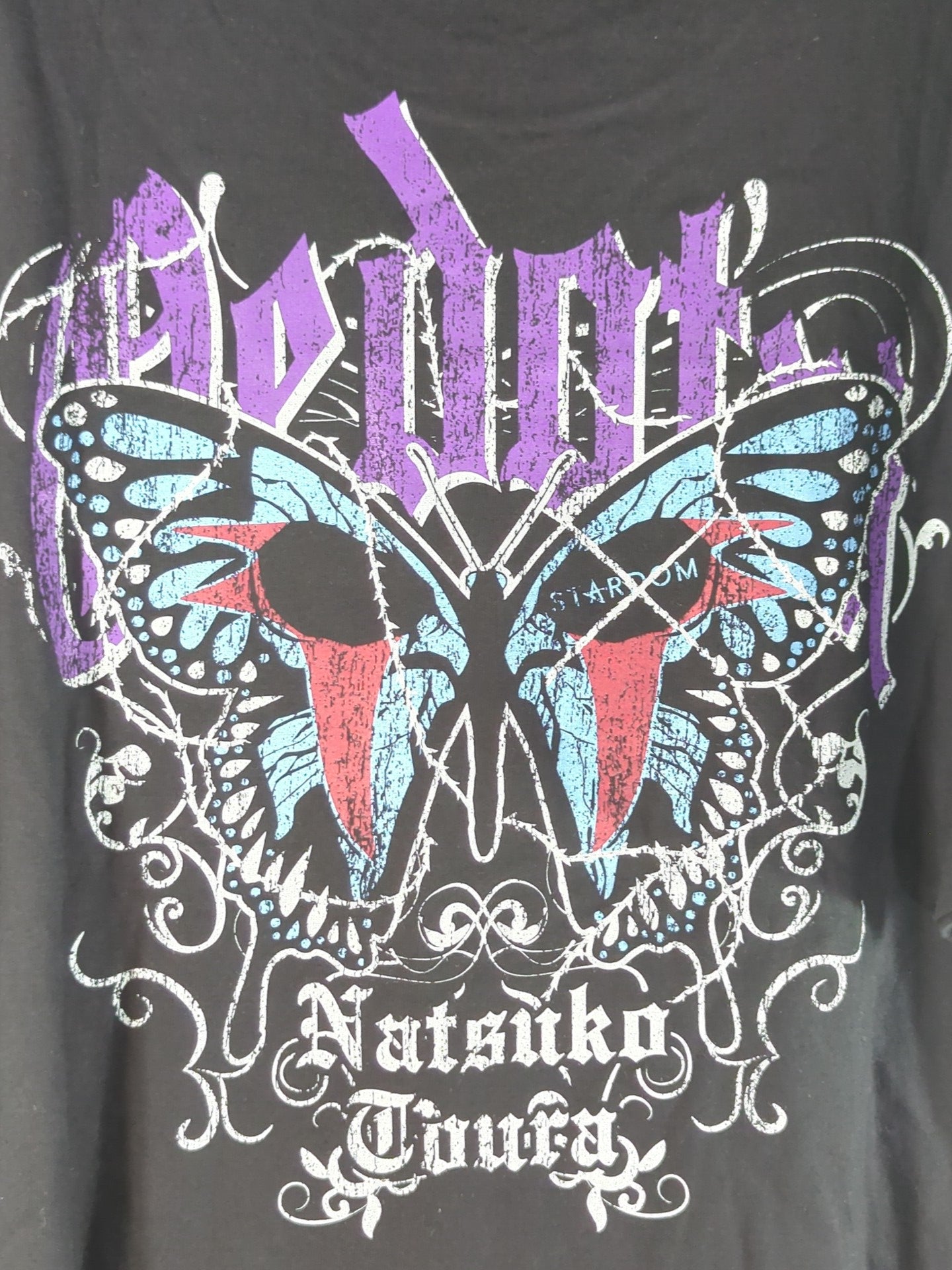 刀羅ナツコ「BUTTERFLY FACE」Tシャツ