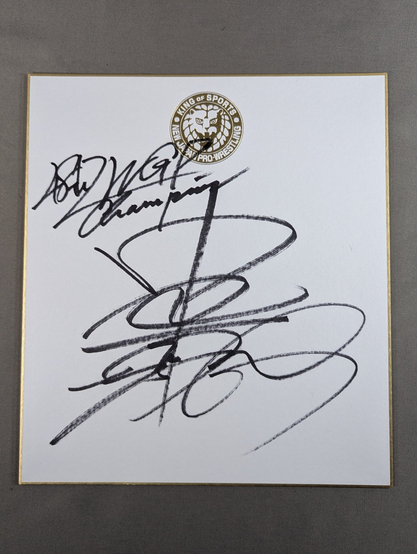 Shinsuke Nakamura  (Lion Mark ) Shikishi ( Autograph board ) )