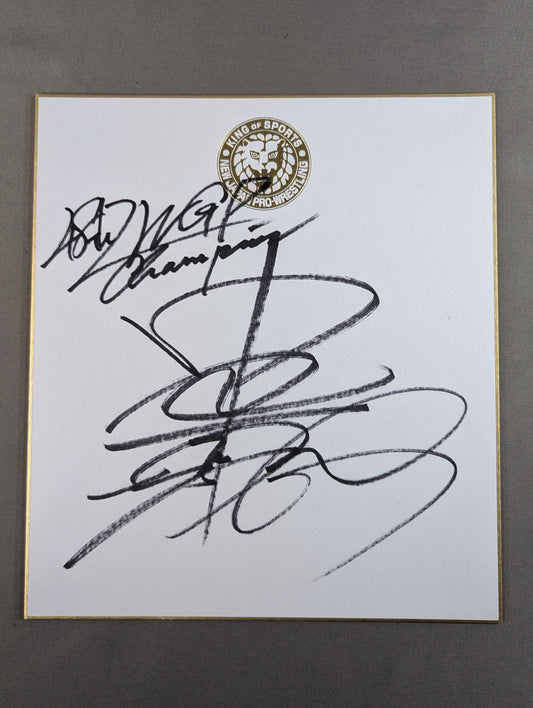 Shinsuke Nakamura  (Lion Mark ) Shikishi ( Autograph board ) )