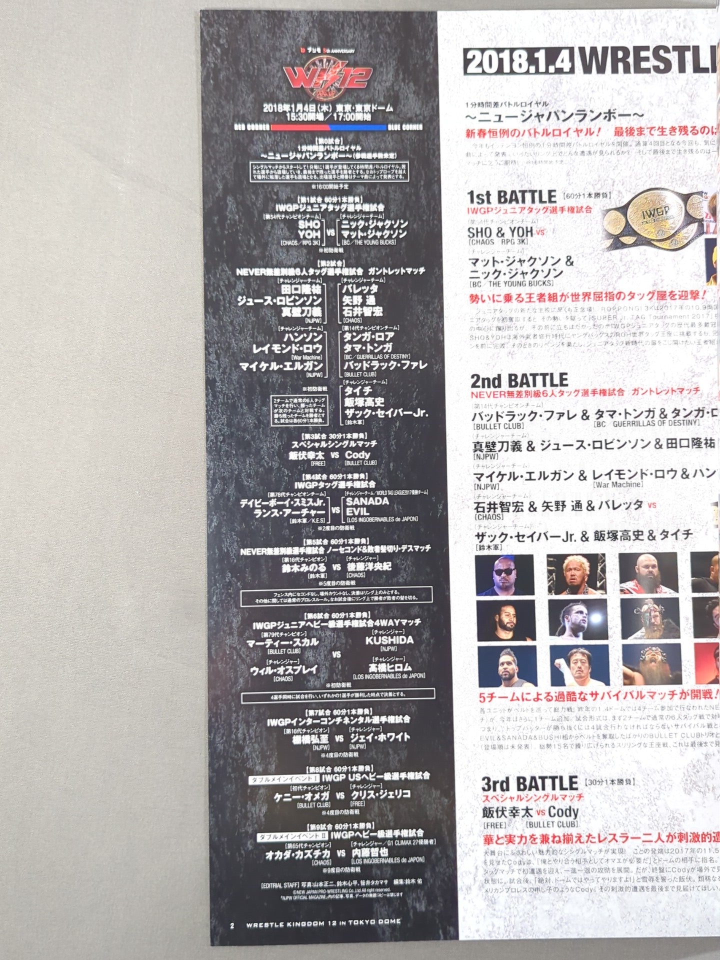 レッスルキングダム12 / WRESTLE KINGDOM 12