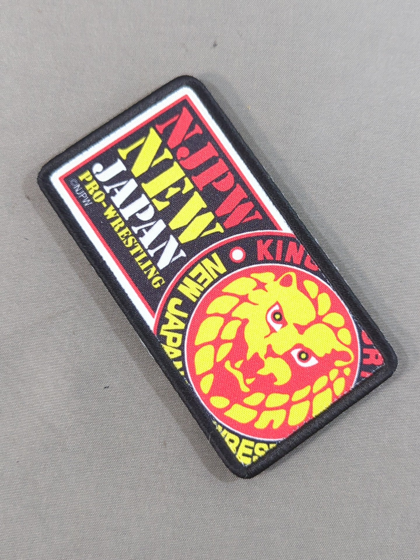 新日本プロレス ライオンマーク 脱着式フルカラーワッペン