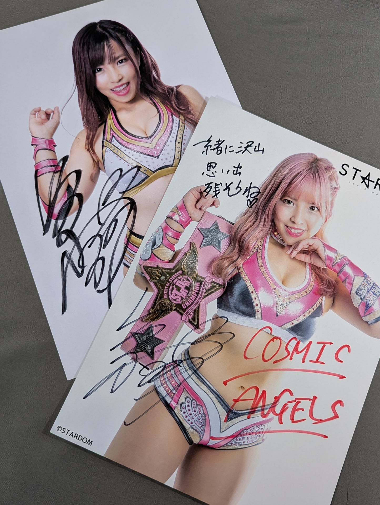 Stardom hand signed autograph  Pro-Photo  Sets(2)