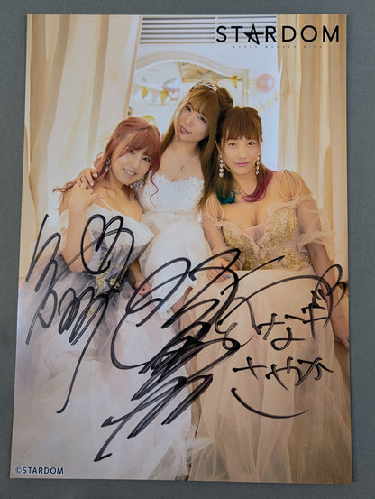 ★COSMIC ANGELS★ 3選手直筆サイン入り スターダム ポートレート④