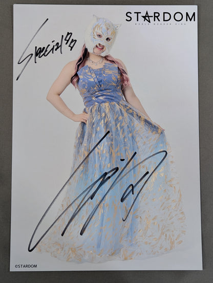 ★10th Anniversary★ スターライト・キッド 直筆サイン入り スターダムポートレート(G-4)