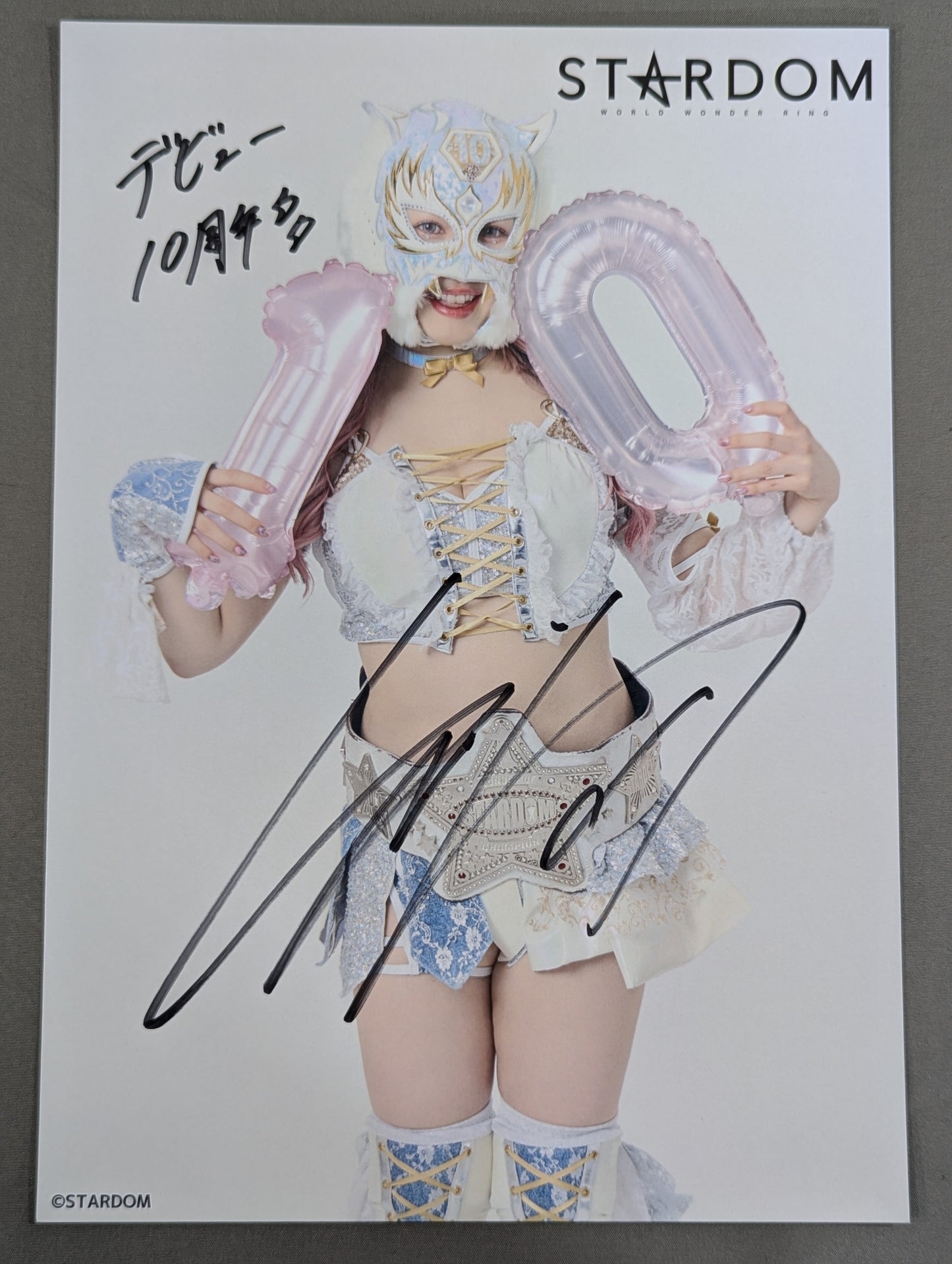 ★お渡し会★ スターライト・キッド 直筆サイン入り スターダムポートレート(G-4)
