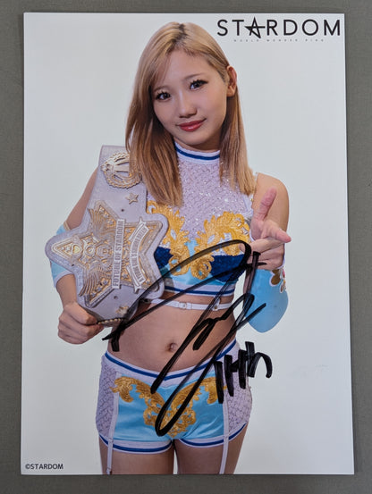 天咲光由 直筆サイン入り スターダムポートレート(L-1)