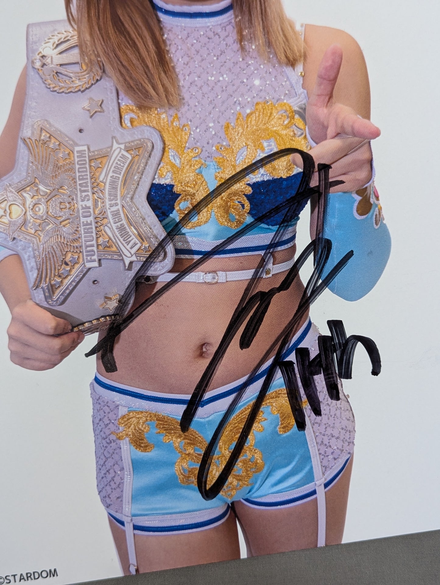 天咲光由 直筆サイン入り スターダムポートレート(L-1)