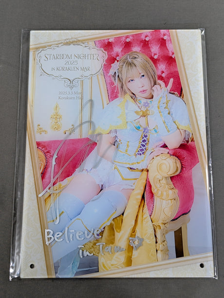 【直筆サイン入り】中野たむ STARDOM NIGHTER 2025 A4アクリルパネル