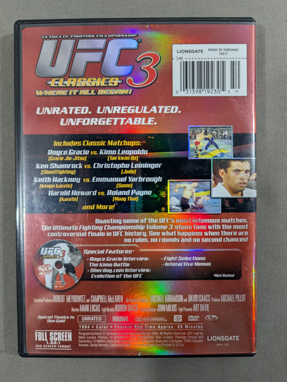 UFC CLASSICS 3 ★WHERE IT ALL BEGAN!★