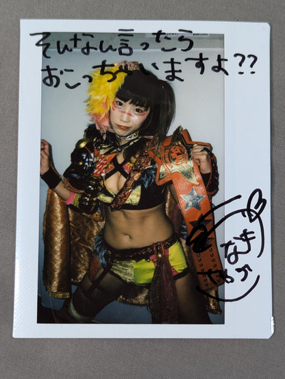 UNAGI SAYAKA  hand signed autograph  Cheki (A-1)