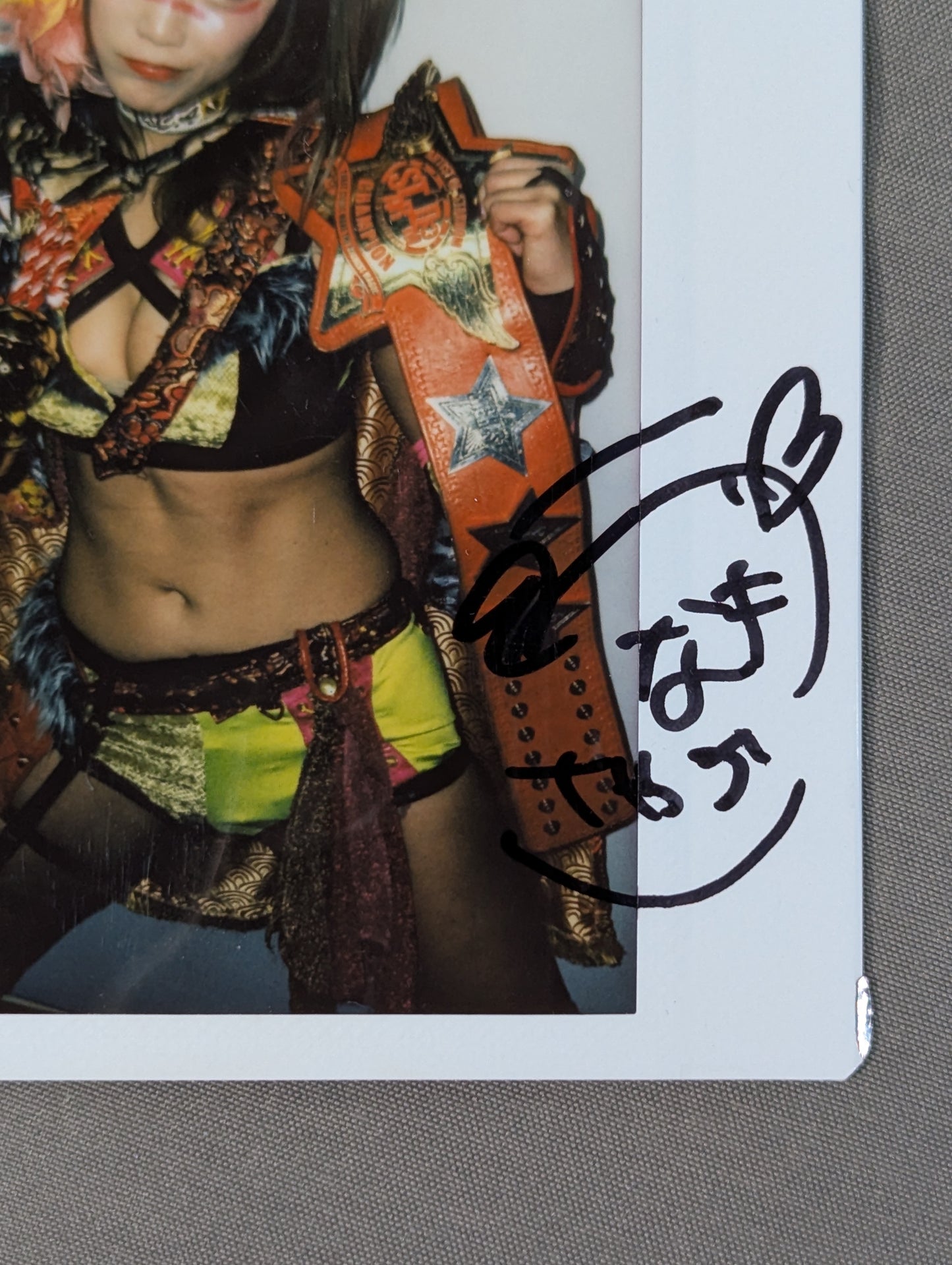 UNAGI SAYAKA  hand signed autograph  Cheki (A-1)