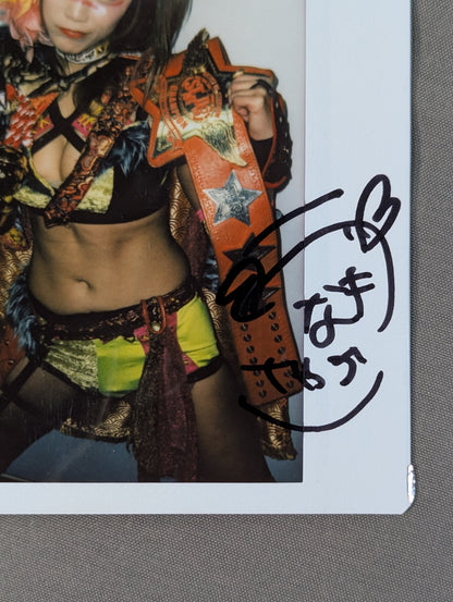 UNAGI SAYAKA  hand signed autograph  Cheki (A-1)