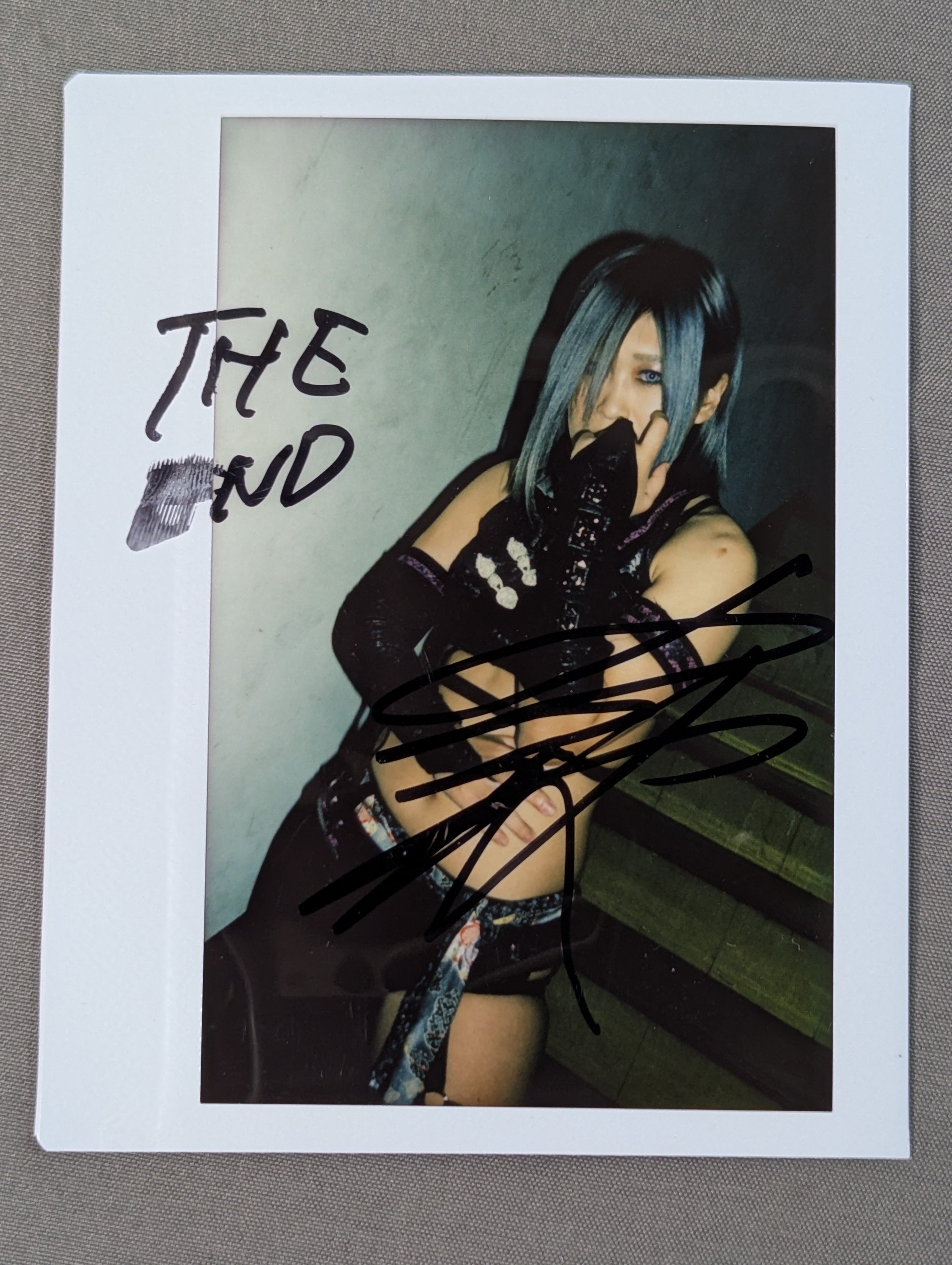 Konami hand signed autograph Cheki (A-1) – 闘道館