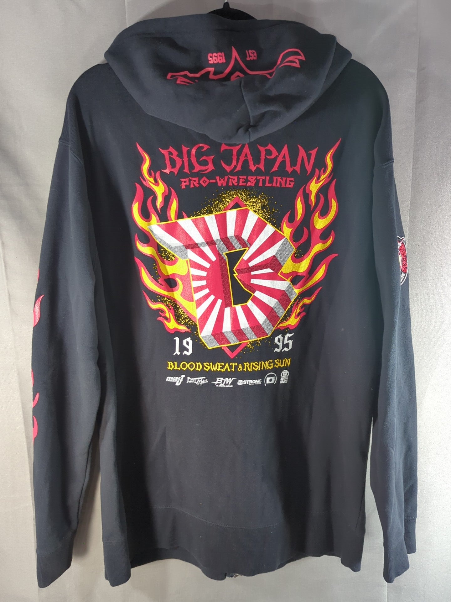 大日本プロレス「BLOOD SWEET＆RISING SUN」ジップパーカー
