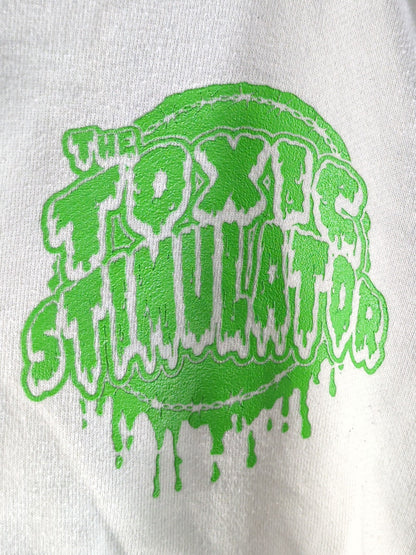 葛西純「THE TOXIC STIMULATOR」ジップパーカー(ホワイト×グリーン)