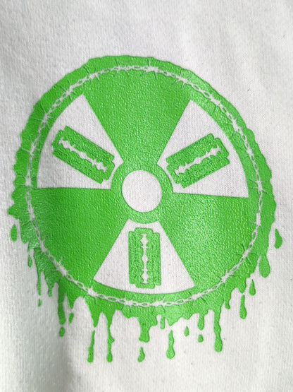 葛西純「THE TOXIC STIMULATOR」ジップパーカー(ホワイト×グリーン)