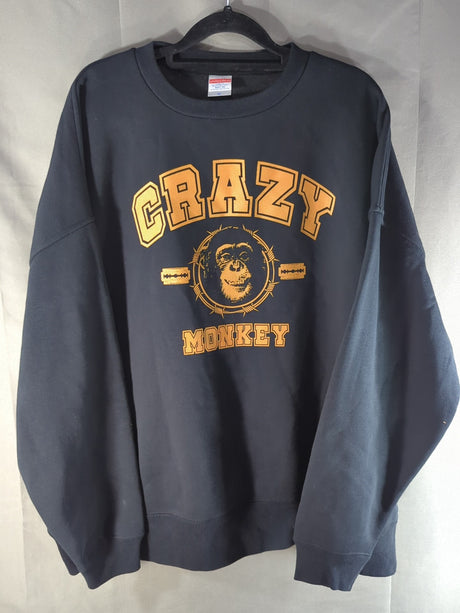 葛西純「CRAZY MONKEY ビッグシルエット」トレーナー(ブラック)