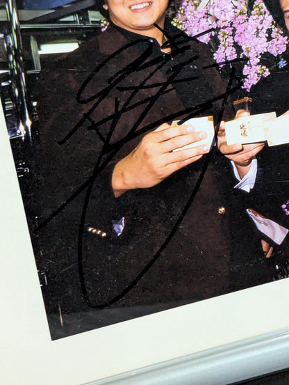 ★ Limited 77★ First Generation Tiger Mask & Akira Maeda & Yoshiaki Fujiwara  hand signed autograph  Framed Judgment photo