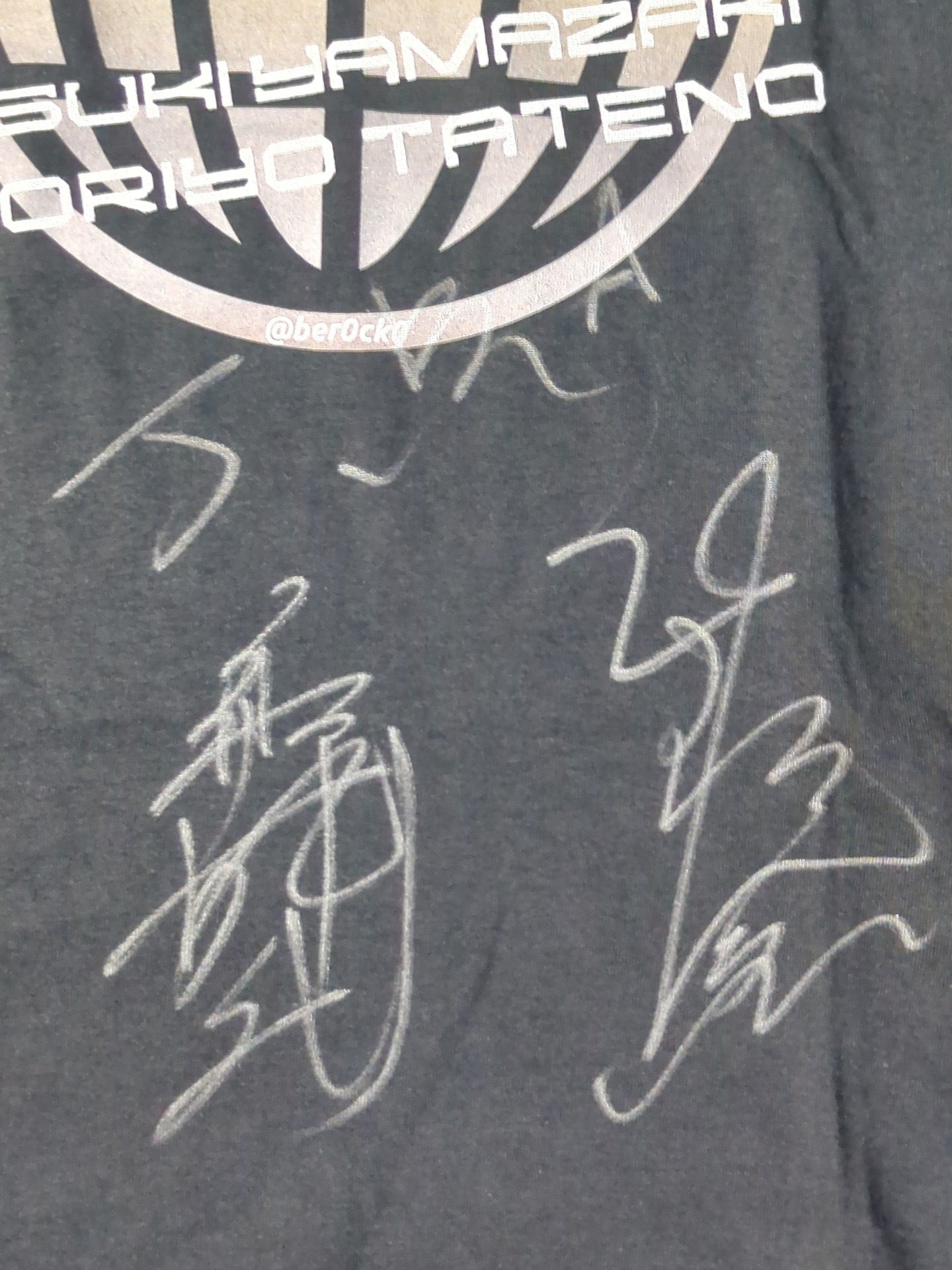 【2 hand signed autographs 】Jumping Bomb Angels ( Noriyo Tateno &Itsuki Yamazaki "40th Anniversary" T-shirt
