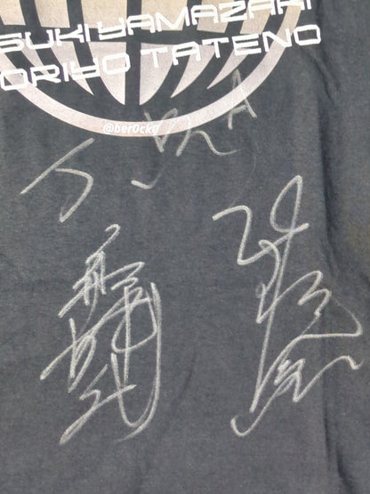 【2 hand signed autographs 】Jumping Bomb Angels ( Noriyo Tateno &Itsuki Yamazaki "40th Anniversary" T-shirt