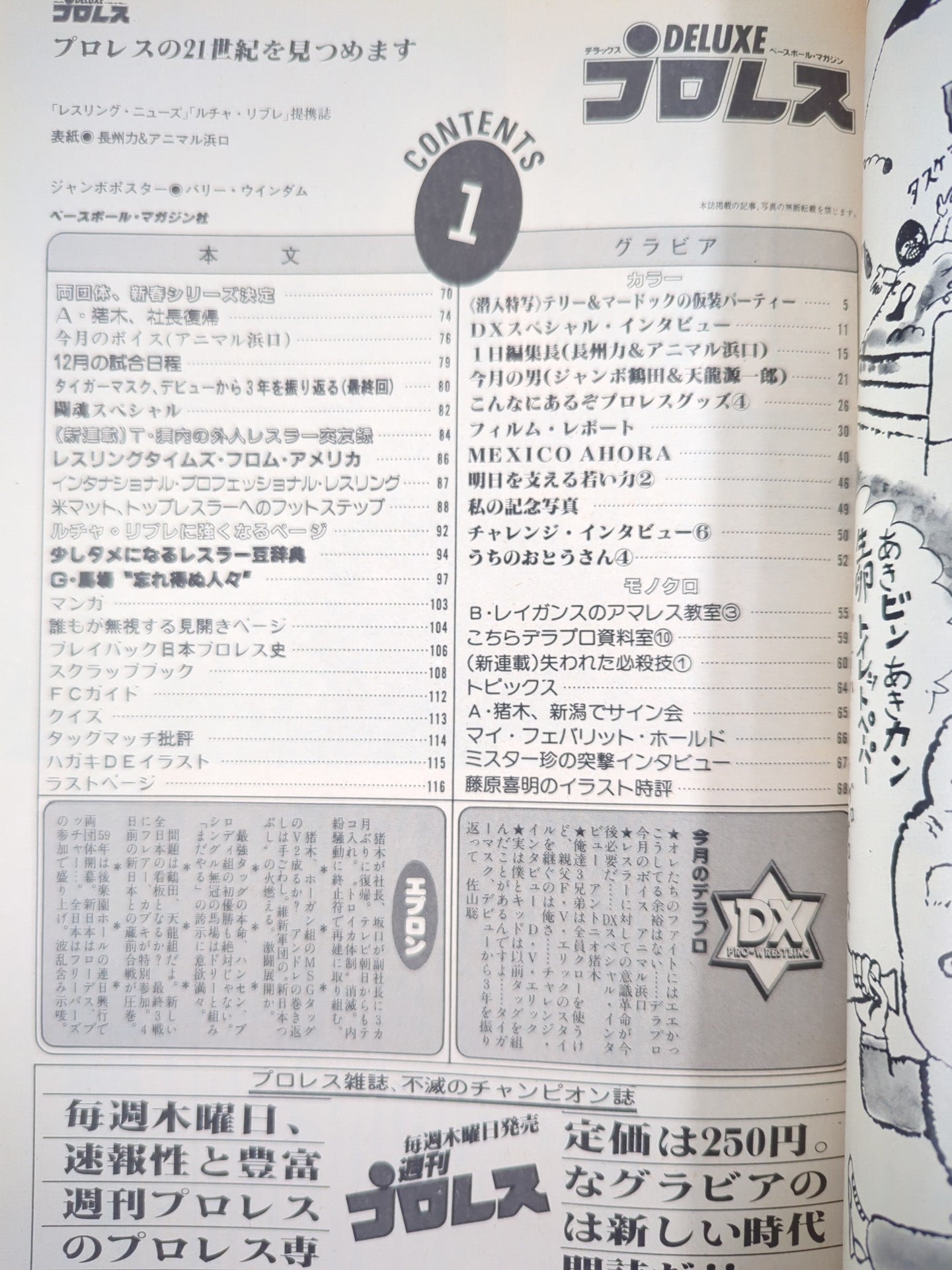 デラックスプロレス 1984年1月号