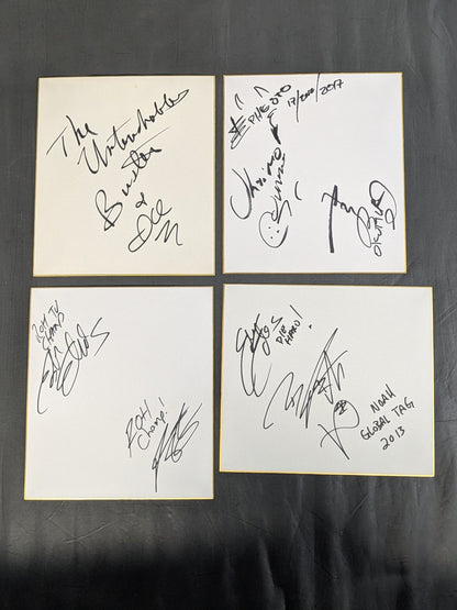 Overseas wrestler hand signed autograph Shikishi ( Autograph board ) set(1)