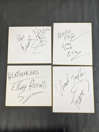 Overseas wrestler hand signed autograph Shikishi ( Autograph board ) set(1)