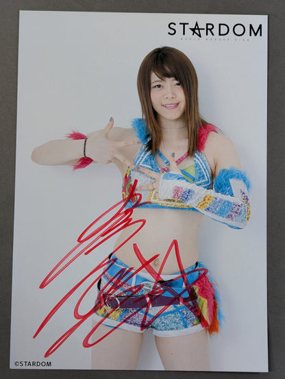 岩谷麻優 直筆サイン入り スターダムポートレート(W-4)