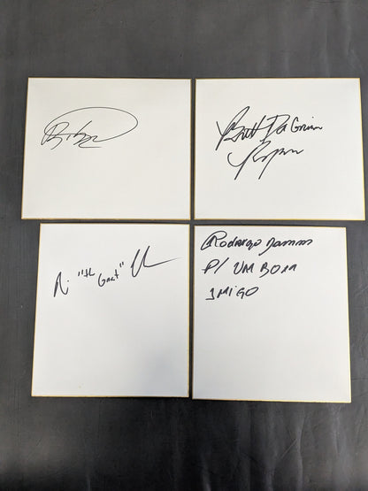 総合格闘技 直筆サイン色紙セット