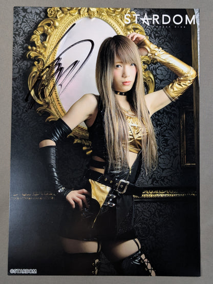 Saki Kashima  hand signed autograph  Stardom Pro-Photo  (M-1)