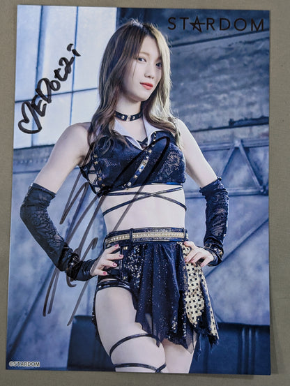 鹿島沙希 直筆サイン入り スターダムポートレート(M-7)