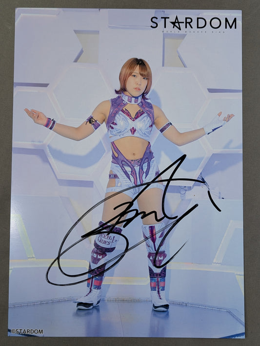 AZM 直筆サイン入り スターダムポートレート(S-7)