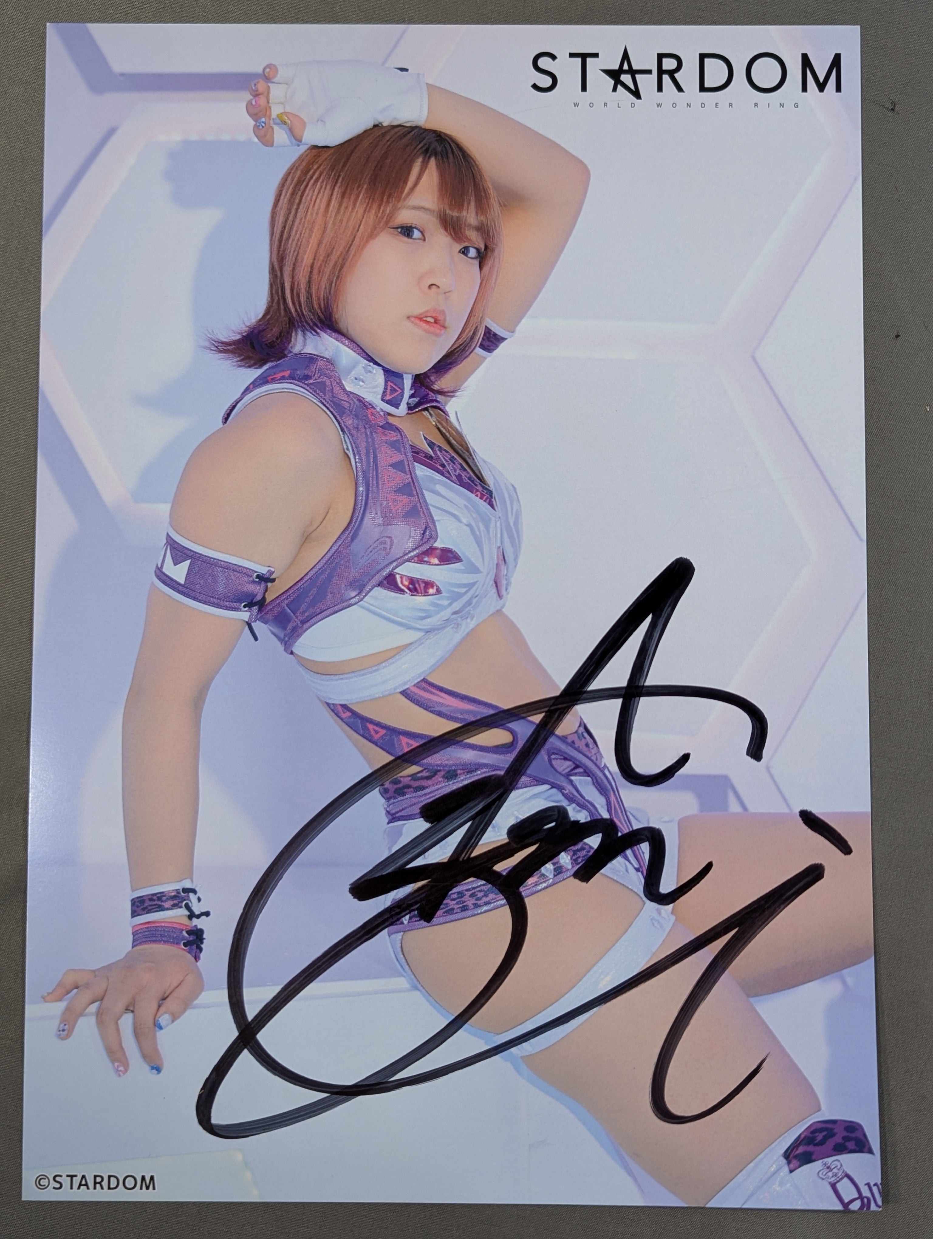 AZM 直筆サイン入り スターダムポートレート(S-9) – 闘道館