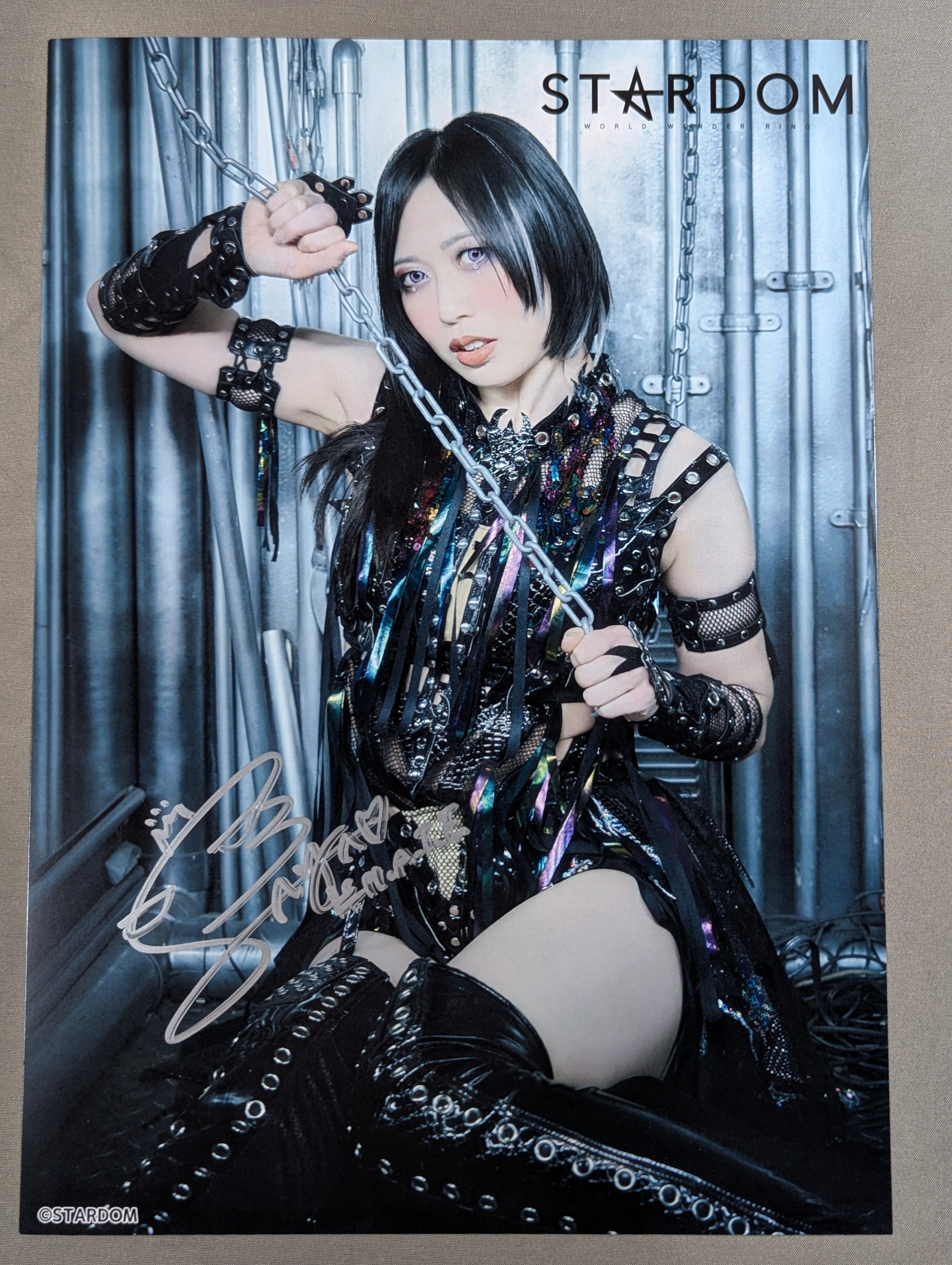 上谷沙弥 直筆サイン入り スターダムポートレート(C-3) – 闘道館