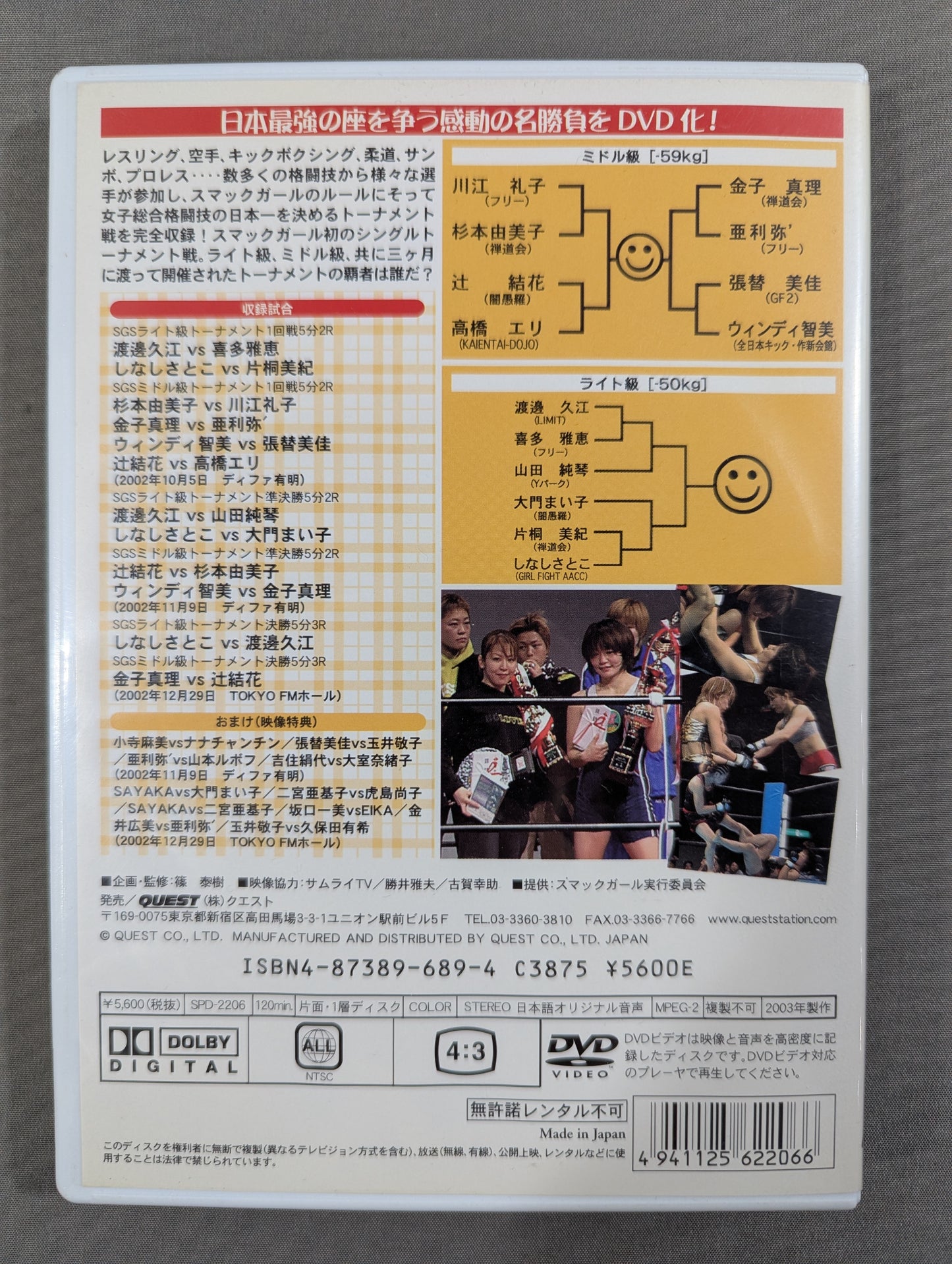 SMACK GIRL ★JAPAN CUP 2002 女子総合格闘技日本一決定戦★