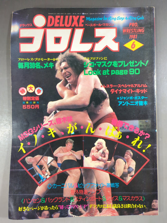 Deluxe Pro Wrestling June 1981 issue